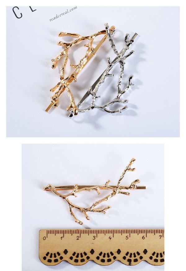 トナカイの角モチーフのお洒落なヘアピン♪