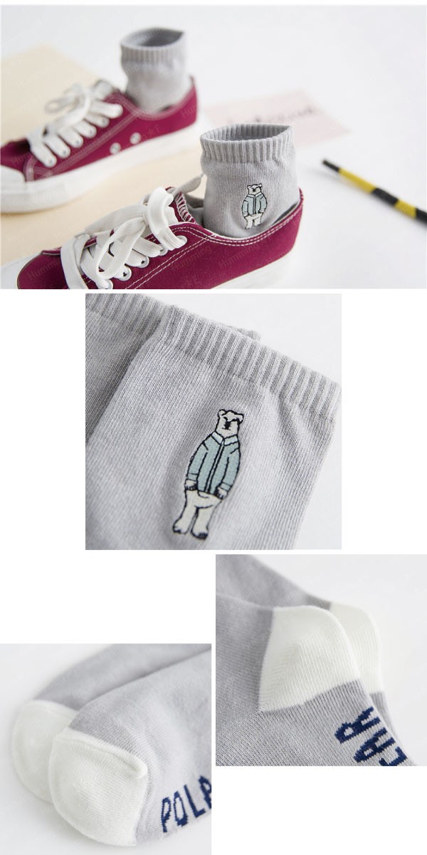 北極熊のショートソックス