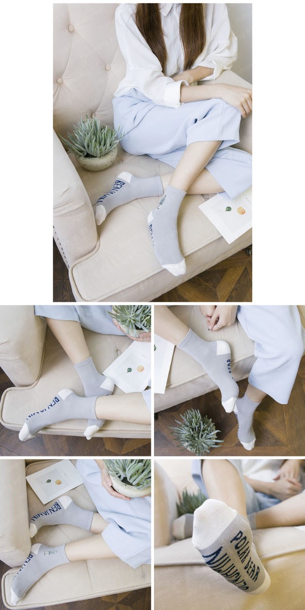 北極熊のショートソックス