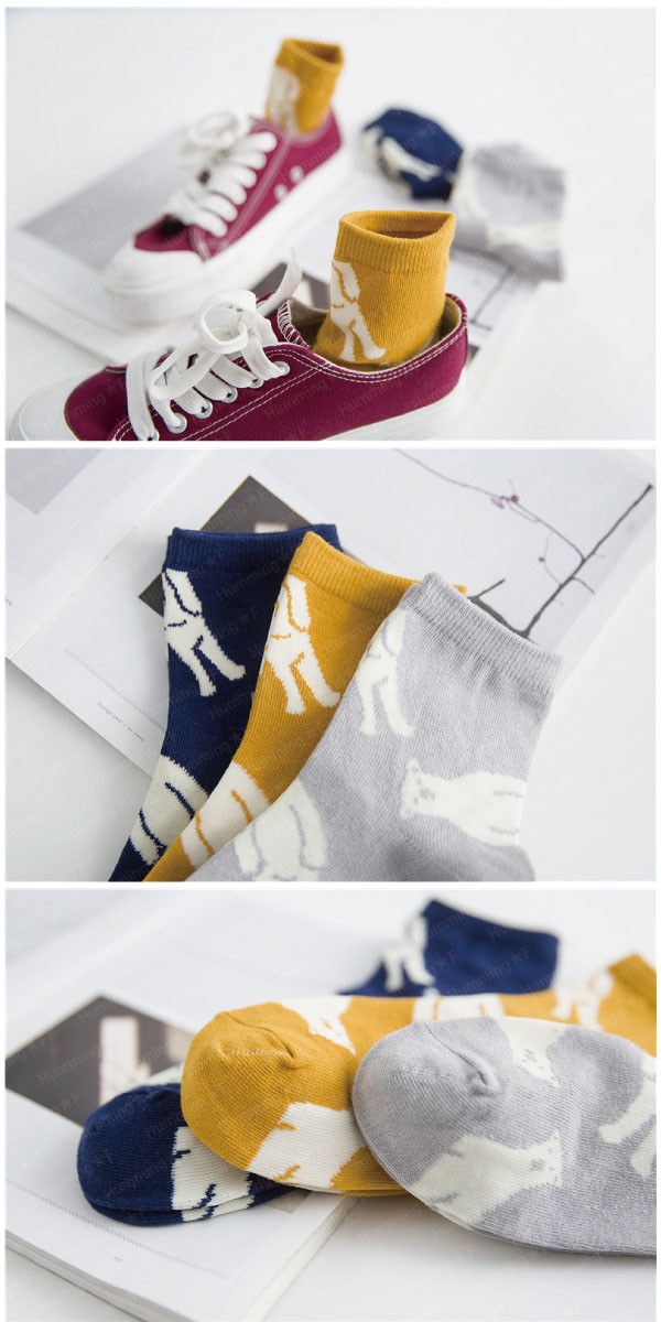 北極熊のショートソックス