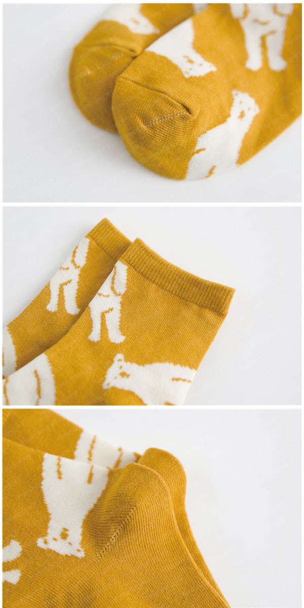 北極熊のショートソックス