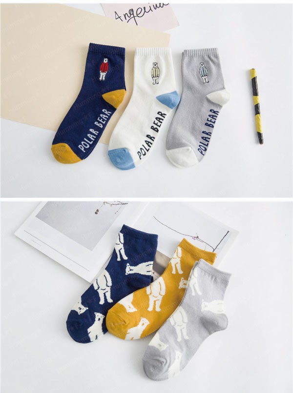 北極熊のショートソックス