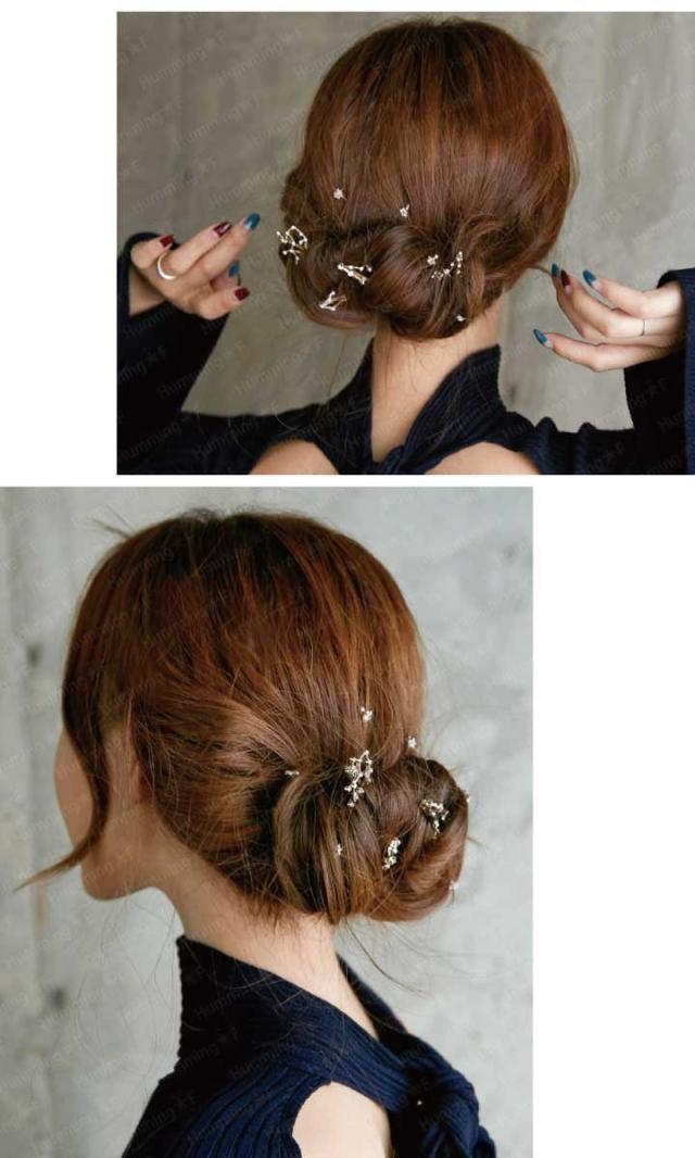 12星座ビジューヘアピン2Pセット