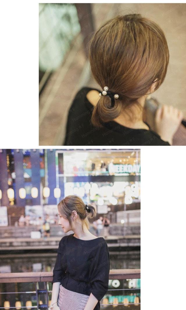 3way パール ヘアゴム 2Pset