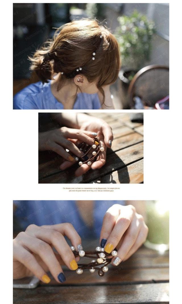 3way パール ヘアゴム 2Pset