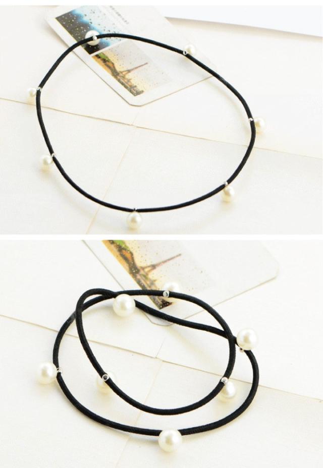 3way パール ヘアゴム 2Pset