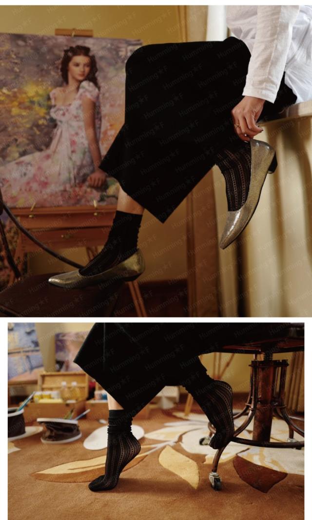 総レース風が大人お洒落なショートソックス