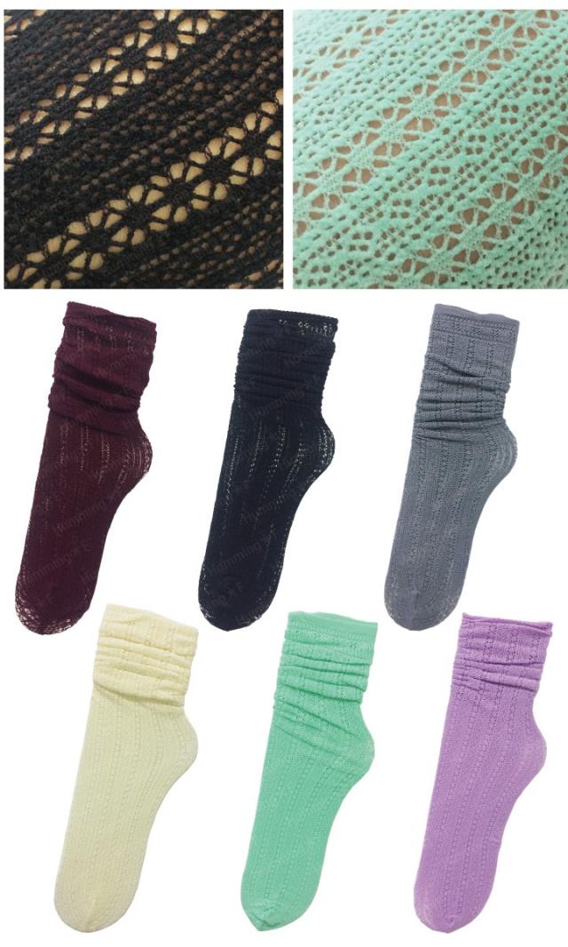総レース風が大人お洒落なショートソックス