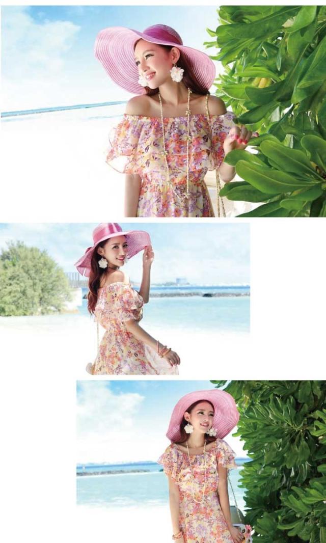 夏フェスの必須アイテム！造花小花付きフープピアス 