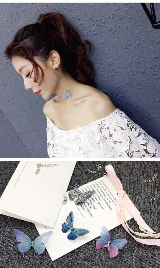 2way シフォンバタフライチョーカー