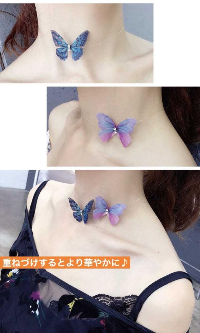 2way シフォンバタフライチョーカー