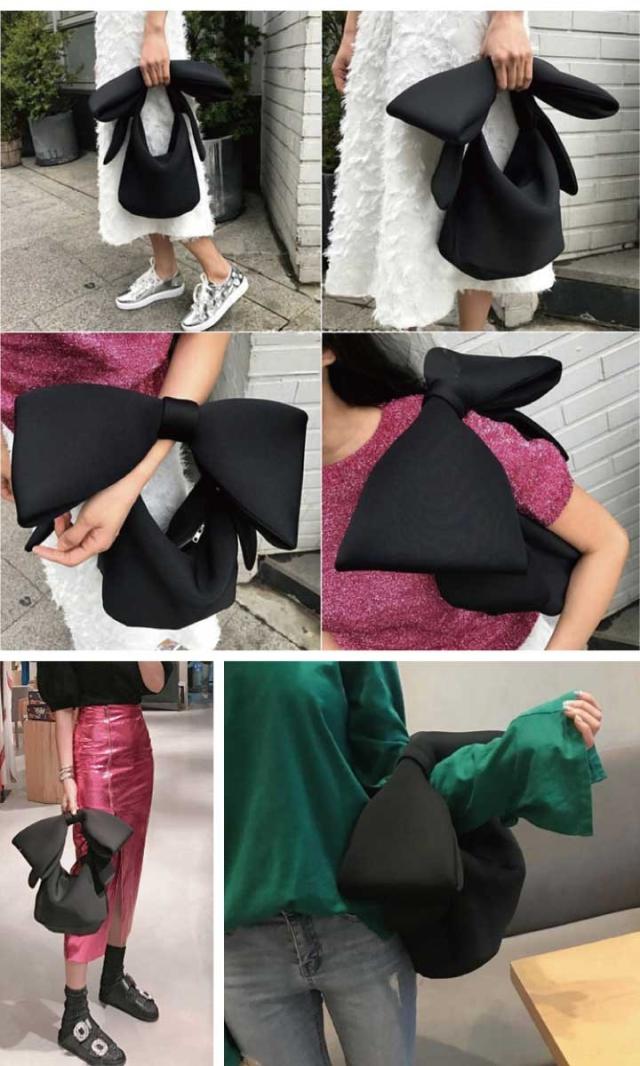 ビッグリボンのミニバッグ