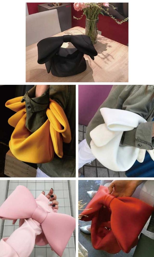 ビッグリボンのミニバッグ