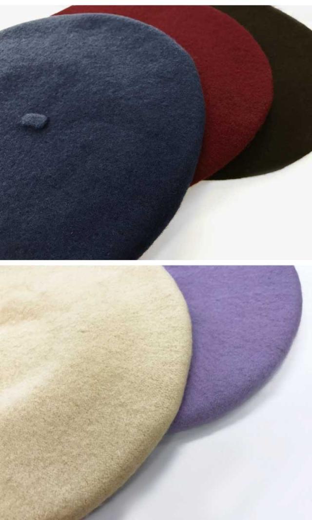 リング付き ベレー帽