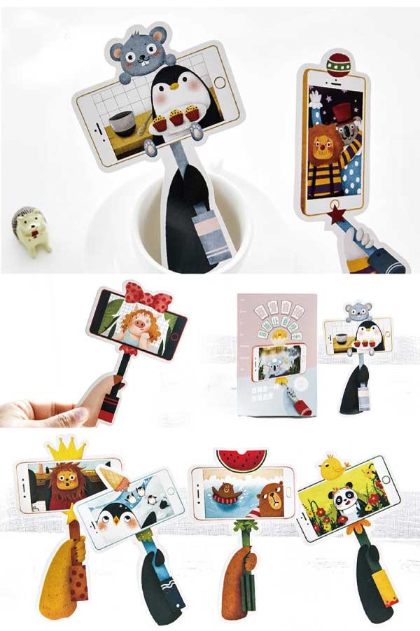 自撮りアニマルポストカード