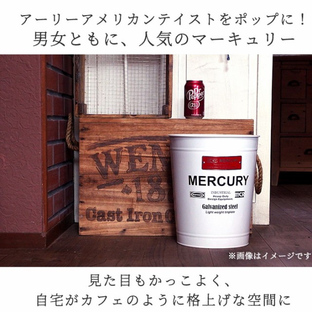 マーキュリー ゴミ箱 MERCURY 通販 トラッシュボックス オフィストラッシュボックス ごみ箱 ごみばこ ブリキ アメリカン 雑貨 大きめ  おしゃれ ふたなし 蓋なし カフェ かわいい キーストーン インテリアの通販はau PAY マーケット - BACKYARD FAMILY  インテリアタウン au ...