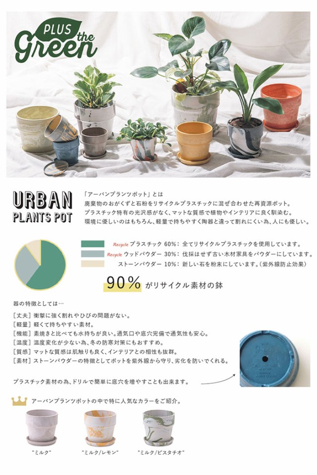 プランター 10号サイズ さみし 植木鉢 ソリッド