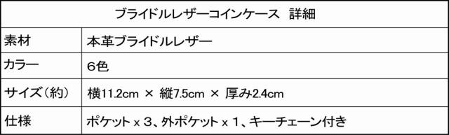 ブライドルレザーコインケース