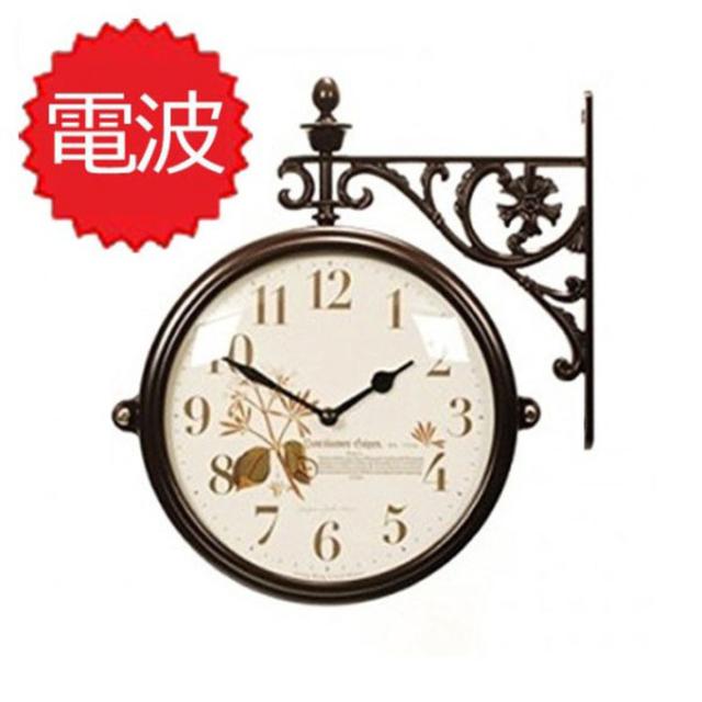 Rakuten 電波両面時計 M195 Br B5 時計 おしゃれ インテリア 静か 無音 プレゼ ント 新築祝い アンティーク デ ザイン 最新コレックション Bayounyc Com