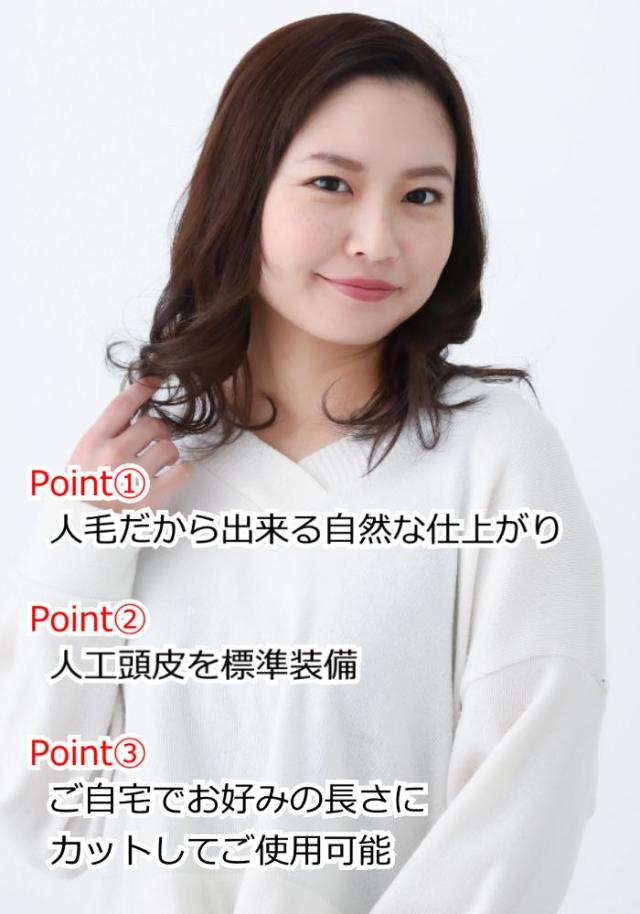 人毛ヘアピース