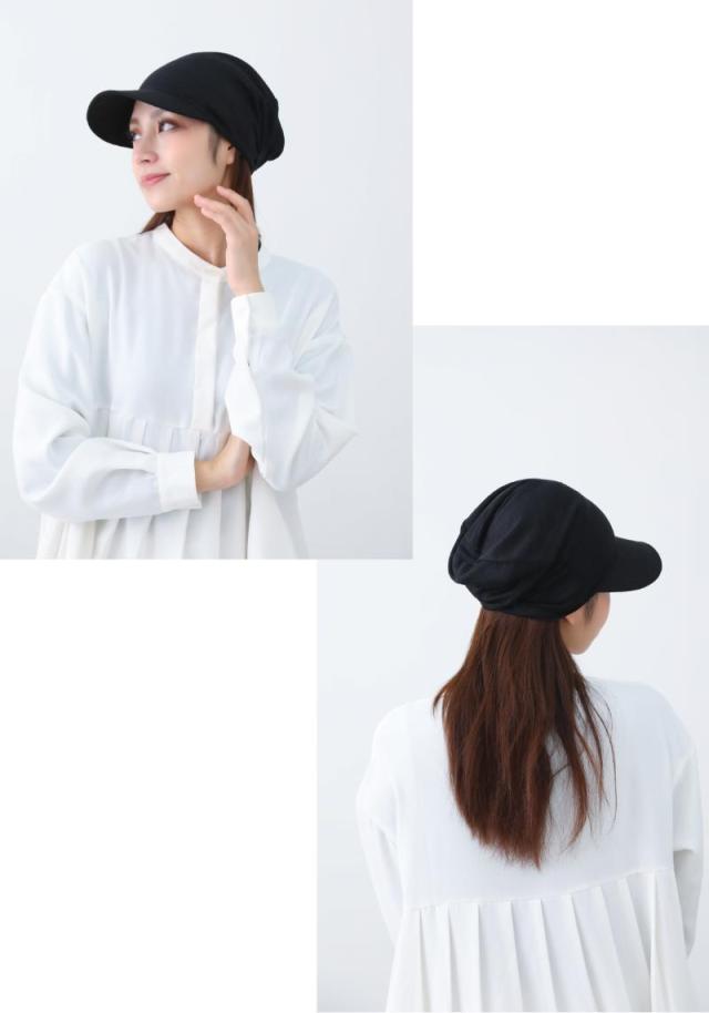 医療用帽子 ベルギーリネンキャスケット