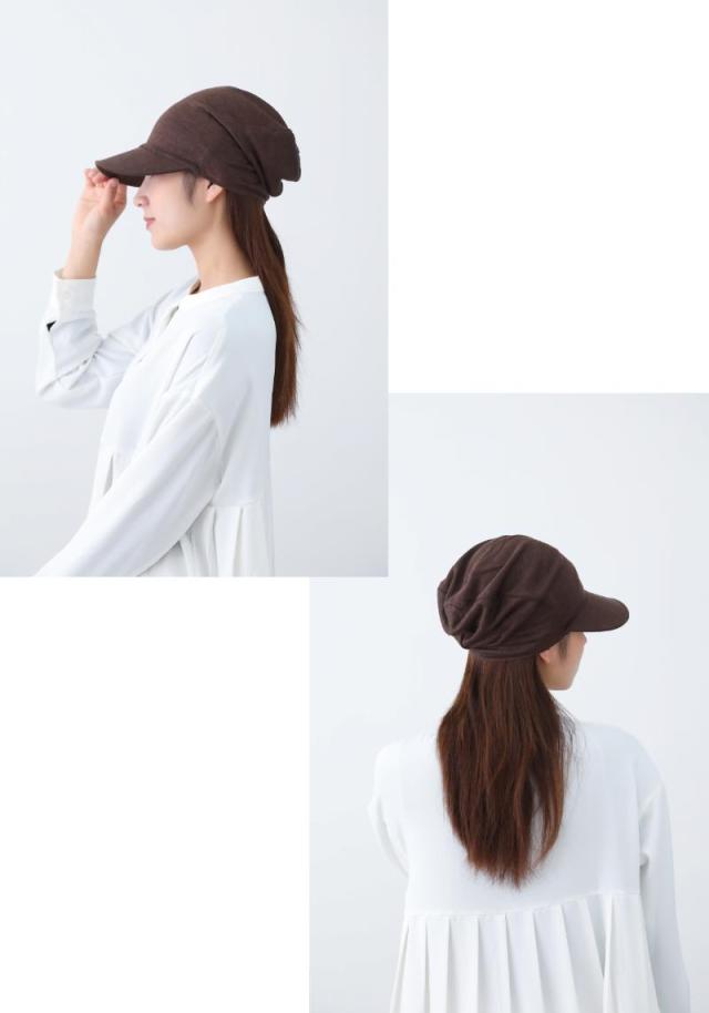 医療用帽子 ベルギーリネンキャスケット