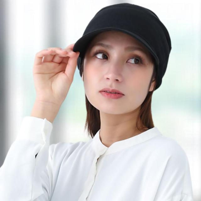 医療用帽子 ベルギーリネンキャスケット