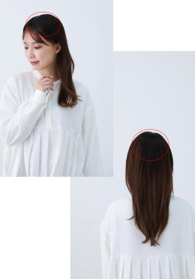 人毛ヘアピース