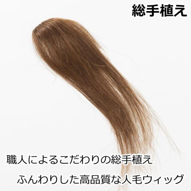 医療用 エクステ 部分ウィッグ 人毛ポイントウィッグ 自然 