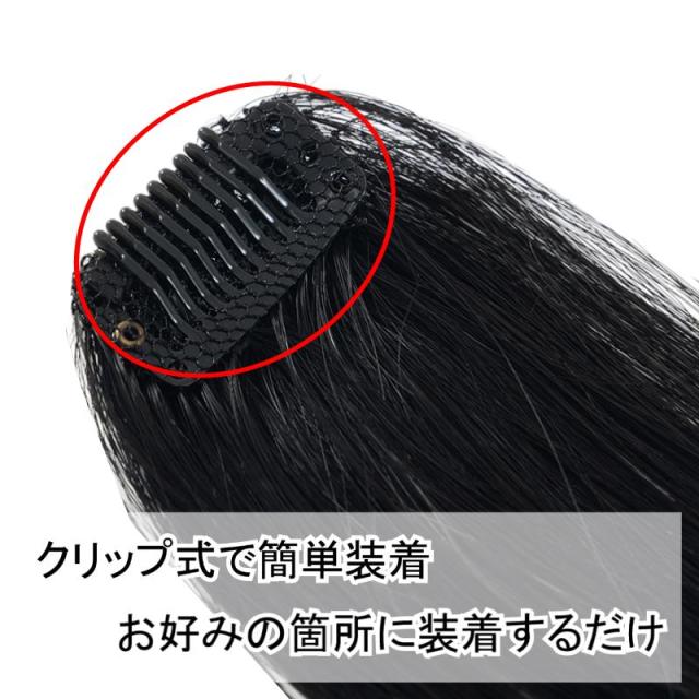 医療用 エクステ 部分ウィッグ 人毛ポイントウィッグ 自然 