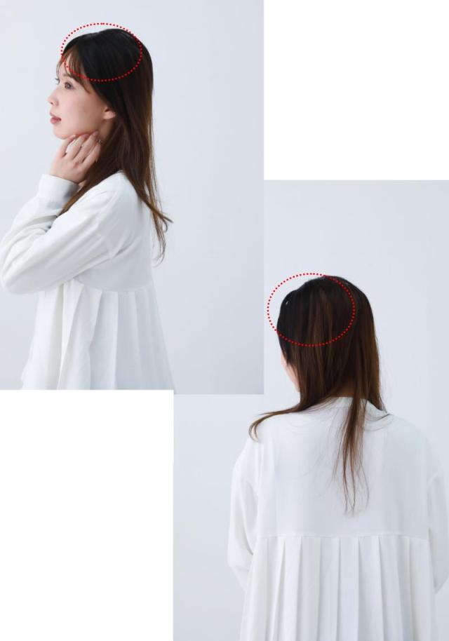 人毛ヘアピース