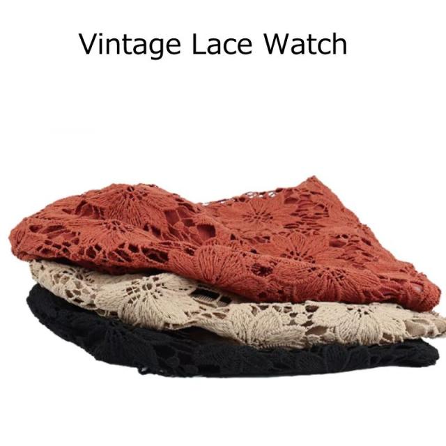 医療用帽子 おしゃれ ビンテージレースワッチ