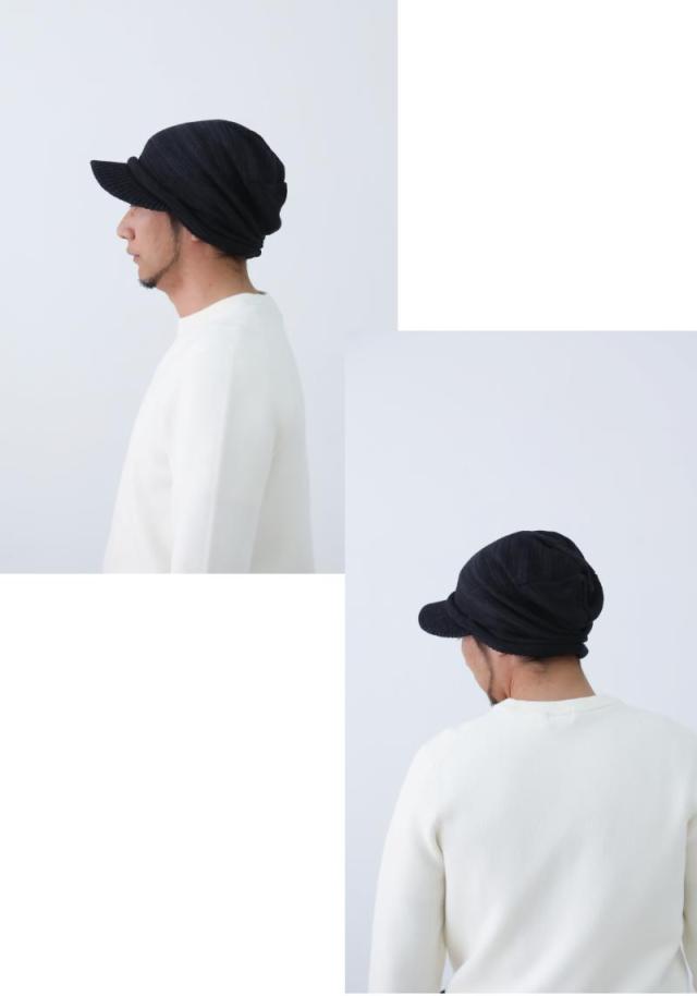 医療用帽子 オーガニックコットンプリーツニットキャスケット