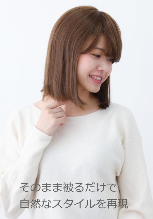 医療用ウィッグ 毛付き帽子