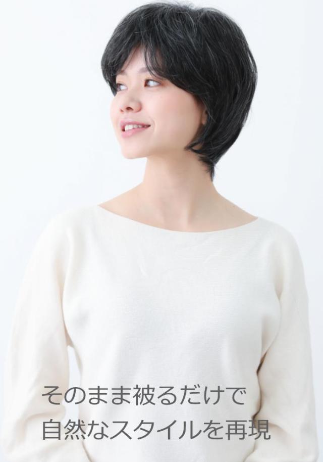 医療用ウィッグ 毛付き帽子