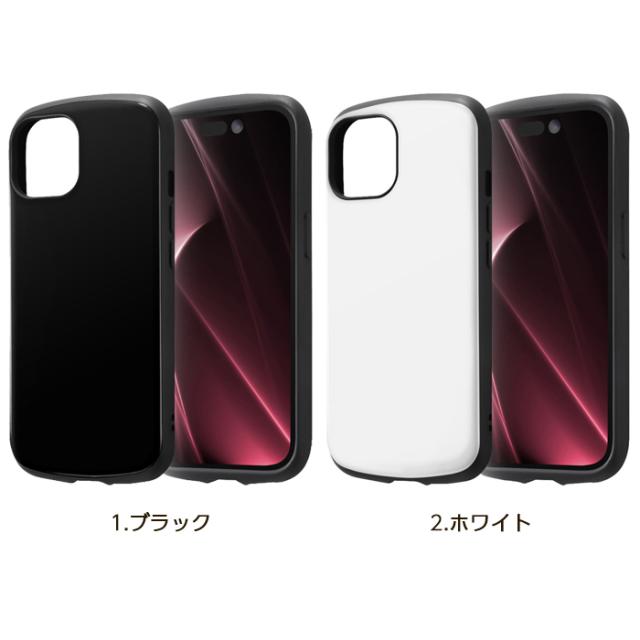 iPhone 15 ケース シンプル 耐衝撃 ブラック ホワイト iPhone15