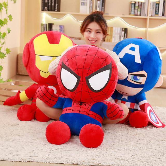 アベンジャーズ ぬいぐるみ特大 ユニオン アイロンマン キャプテンアメリカ スパイダーマン 100cm 重さ 2 5kgの通販はau Wowma ワウマ 佐藤商店 商品ロットナンバー
