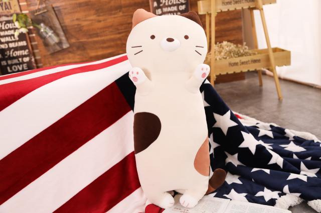 ネコ 抱き枕 大きい ぬいぐるみ 特大 動物 ふわふわ もちもち 誕生日プレゼント ギフト お祝い70cm 発売モデル インテリア 添い寝枕