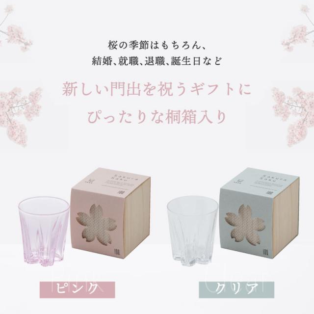 さくらさく グラス サケ 日本酒 グラス コップ 日本製 ガラス