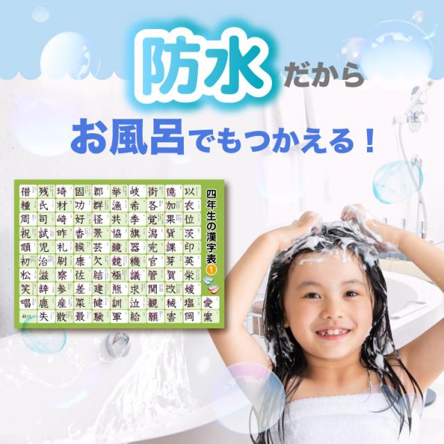 桜弥生 小学4〜6年生向けお風呂ポスター 6枚セット