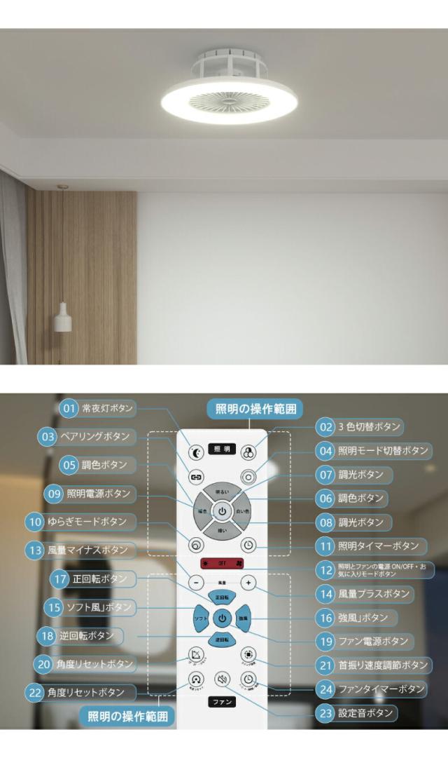 省スペースで設置できるシーリングファンライト 天井照明とサーキュレーター機能を一体化