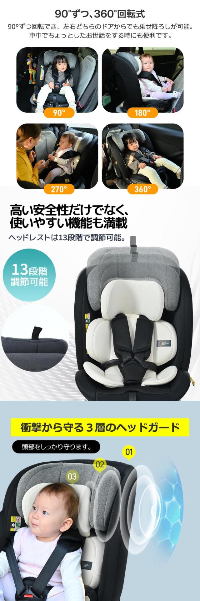 大切な子供のために、安全性にこだわったチャイルドシート