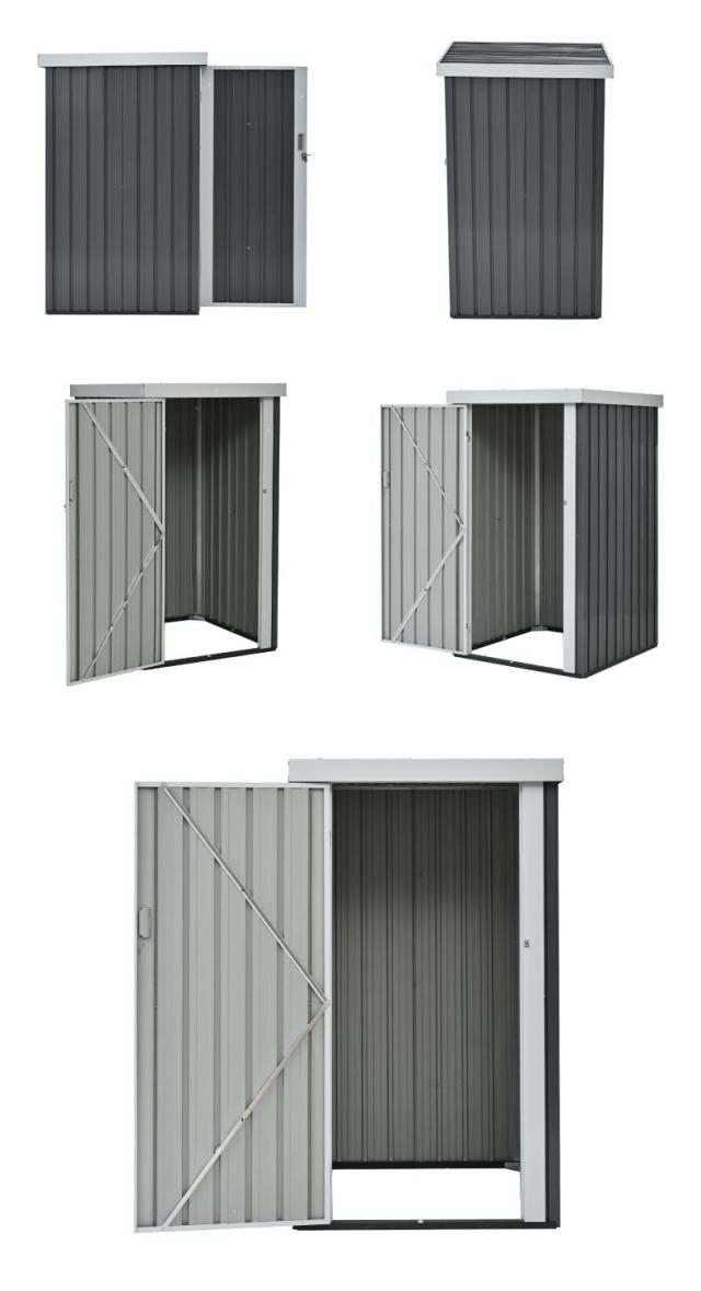 スチール物置 組立イメージ 安定設計