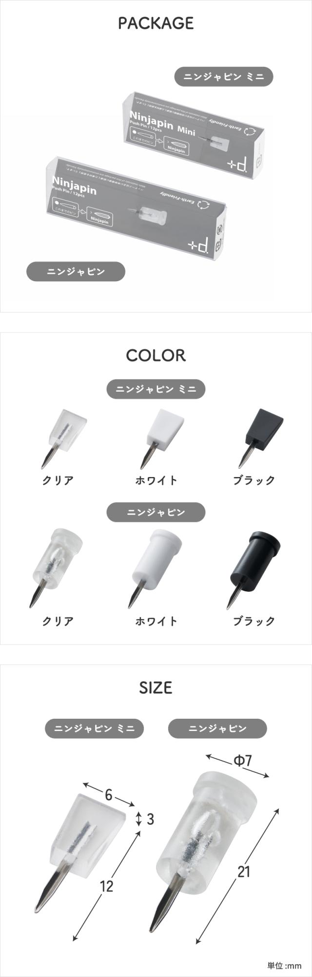 穴の跡も姿も忍ぶミニマムなピン