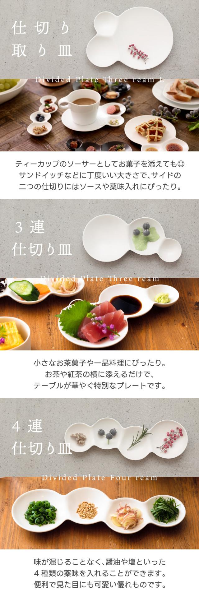 savone 仕切り皿 セット 日本製 プレート 食器 仕切り皿