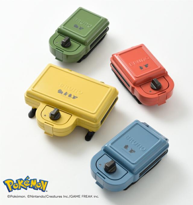 ポケモンの焼き目がつけられるホットサンドメーカー シングル/ダブル