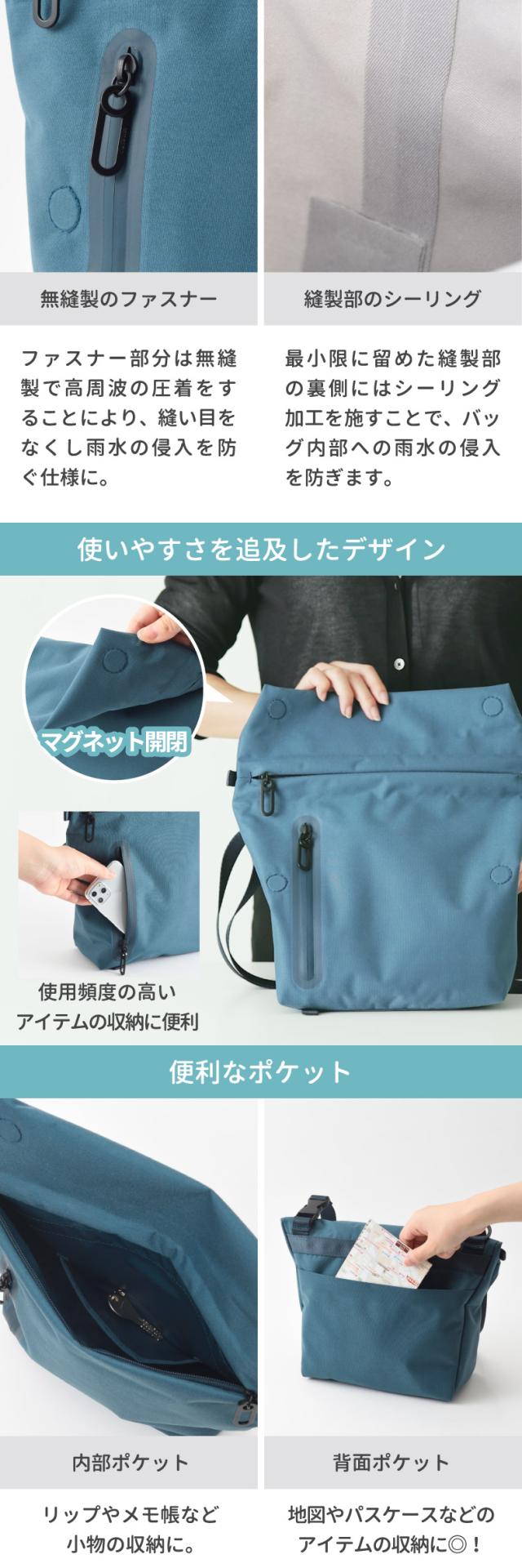 MILESTO LIKID ショルダーバッグ M メッセンジャーバッグ 斜め掛け 収納 防水