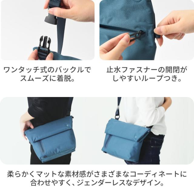 MILESTO LIKID ショルダーバッグ M メッセンジャーバッグ 斜め掛け 収納 防水