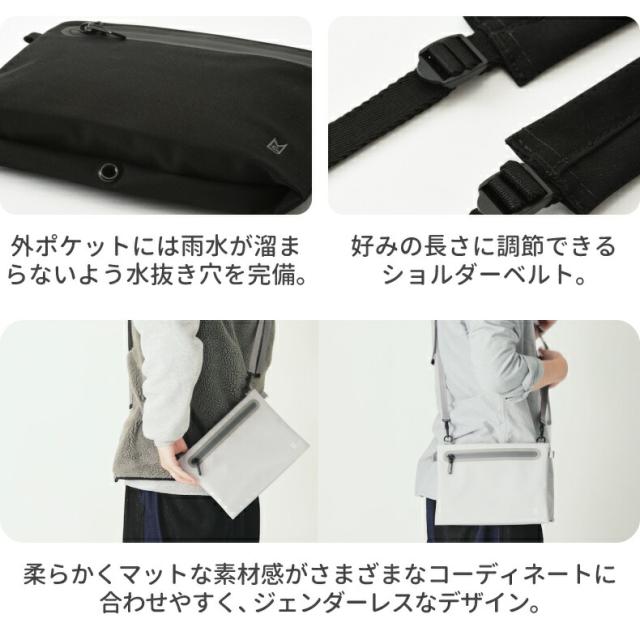 MILESTO LIKID サコッシュ 薄型 マチ 軽量 多用途 スマホバッグ 防水