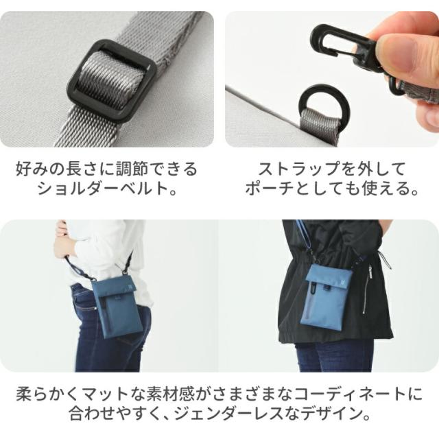 MILESTO LIKID モバイルサコッシュ 薄型 軽量 多用途 スマホバッグ ポーチ